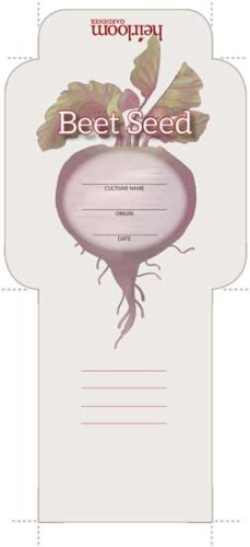 Downloadable Beet Seed Packet